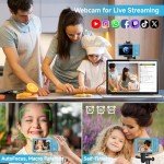 4K 44MP Compact Camera for Teens with Zoom