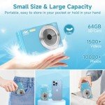 4K 44MP Compact Camera for Teens with Zoom