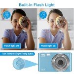 4K 44MP Compact Camera for Teens with Zoom