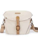 BAGSMART Ivory Crossbody Camera Bag with Rain Cover