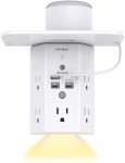 Wall Outlet Extender with USB Ports and Night Light