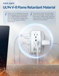 Sureance Multi-Plug Outlet with USB Charger & Surge Protection