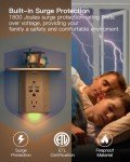 Wall Outlet Extender with USB Ports and Night Light