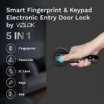 VIZILOK Smart Fingerprint Keypad Door Lock System