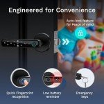 VIZILOK Smart Fingerprint Keypad Door Lock System