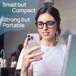 Magnetic Wireless Charger,MagEase 15W Wireless Charger Magnetic Compatible with iPhone 16/15/14/13/12 Series and AirPods 3/2/Pro, Charging Pad with USB-C Cable and USB-A Converter (White)