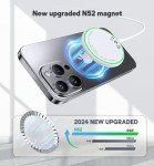 ABSKRYO Magnetic Wireless Charger iPhone 15W Mag Safe Charger 2 Pack Wireless Charging Pad with Sleep-Friendly LED Light for iPhone 16 15 14 13 12 Pro Max Plus & Airpods 2 3 Pro