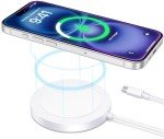 Bohuma Magnetic Wireless iPhone Charger: Mag-Safe Charging Pad Compatible with iPhone 16 15 Pro Max Plus 14 Pro Max Plus 13 12 Pro Max AirPods Pro 3 2- Fast Charger Pad Dock for Home Office