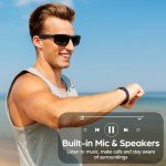 Bluetooth Polarized Sunglasses with Open Ear Speakers