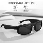 Bluetooth Polarized Sunglasses with Open Ear Speakers