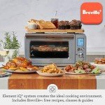 Breville Smart Oven Air Fryer Combo, Black Steel