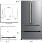 Counterdepth French Door Refrigerator with Ice Maker