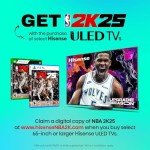 Hisense 55-Inch Class U8 Series Mini-LED ULED 4K UHD Google Smart TV (55U8N, 2024 Model) - QLED, Native 144Hz, Full Array Local Dimming, Game Mode Pro, Alexa Compatibility
