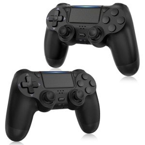 FASIGO Wireless PS4 Controller 2-Pack - Black