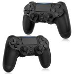 FASIGO Wireless PS4 Controller 2-Pack - Black