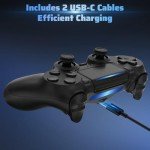 FASIGO Wireless PS4 Controller 2-Pack - Black