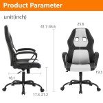 PayLessHere Ergonomic Gaming & Office Chair - White