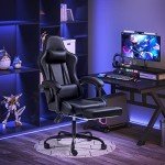 Shahoo Adjustable Gaming Chair with Footrest & Massage