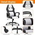 PayLessHere Ergonomic Gaming & Office Chair - White