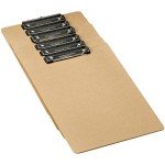Amazon Basics 6-Pack Brown Hardboard Clipboards
