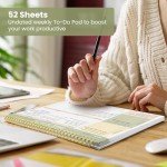 Weekly Undated To-Do List Notepad - 52 Sheets
