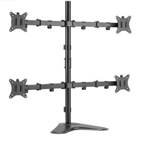 Quad Monitor Stand for 17-32 inch Screens