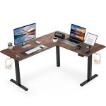 Lynxor Adjustable L-Shaped Electric Standing Desk