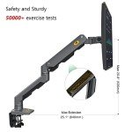 Heavy Duty Full Motion Monitor Arm Mount