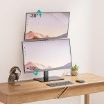 WALI Dual Vertical Monitor Stand for Up to 32 Inches