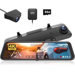 WOLFBOX G850 4K Smart Mirror Dash Cam
