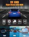 8K Ultra HD Dash Cam for Cars with GPS