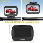 Rearview Car Backup Camera with Monitor & Night Vision