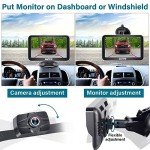 7-Inch 2K Backup Camera Monitor for Trucks