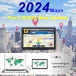 7-Inch GPS Navigator with 2024 Maps & Alerts