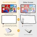 120 Inch Portable Double-Sided Projector Screen