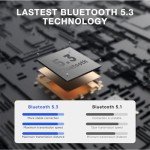 Wireless Bluetooth 5.3 Earbuds with Deep Bass