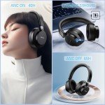 Wireless Noise Cancelling Over Ear Headphones (Black)