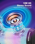 Portable Bluetooth Speaker with HD Sound and Lights