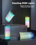 Portable Bluetooth Speaker with HD Sound and Lights