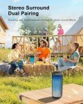 Portable Bluetooth Speaker with HD Sound and Lights