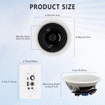 Bluetooth Ceiling Speakers with Amplifier System - 600W