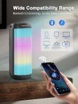 Portable Bluetooth Speaker with HD Sound and Lights