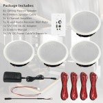 Bluetooth Ceiling Speakers with Amplifier System - 600W