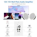 Bluetooth Ceiling Speakers with Amplifier System - 600W