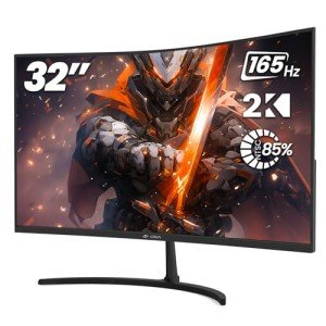 CRUA 32" Curved 165Hz Gaming Monitor - Black
