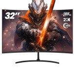CRUA 32" Curved 165Hz Gaming Monitor - Black