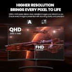 CRUA 32" Curved 165Hz Gaming Monitor - Black