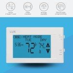 Lux TX9600TS Programmable Touchscreen Thermostat - White