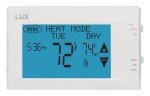 Lux TX9600TS Programmable Touchscreen Thermostat - White
