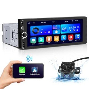 LUSSUVOX Wireless Car Stereo with Apple CarPlay